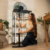 Cecotec ventilateur sur pied energysilence 515 windlite pro noir. 56 w, diamètre 16" (40 cm), 3 vitesses, oscillation automatiqu