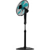 Cecotec ventilateur sur pied avec télécommande et minuterie energysilence 530 power connected noir. 50 w, 5 pales de 40 cm, 3 vi