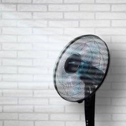 Cecotec ventilateur sur pied avec télécommande et minuterie energysilence 530 power connected noir. 50 w, 5 pales de 40 cm, 3 vi