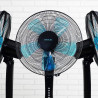 Cecotec ventilateur sur pied avec télécommande et minuterie energysilence 530 power connected noir. 50 w, 5 pales de 40 cm, 3 vi