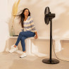 Cecotec Ventilateur sur pied et de bureau EnergySilence 555 2in1 Smart XL. 55 W, 16" de diamètre, 5 pales, moteur en cuivre, tél