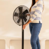 Cecotec Ventilateur sur pied et de bureau EnergySilence 555 2in1 Smart XL. 55 W, 16" de diamètre, 5 pales, moteur en cuivre, tél