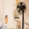 Cecotec Ventilateur sur pied et de bureau EnergySilence 555 2in1 Smart XL. 55 W, 16" de diamètre, 5 pales, moteur en cuivre, tél