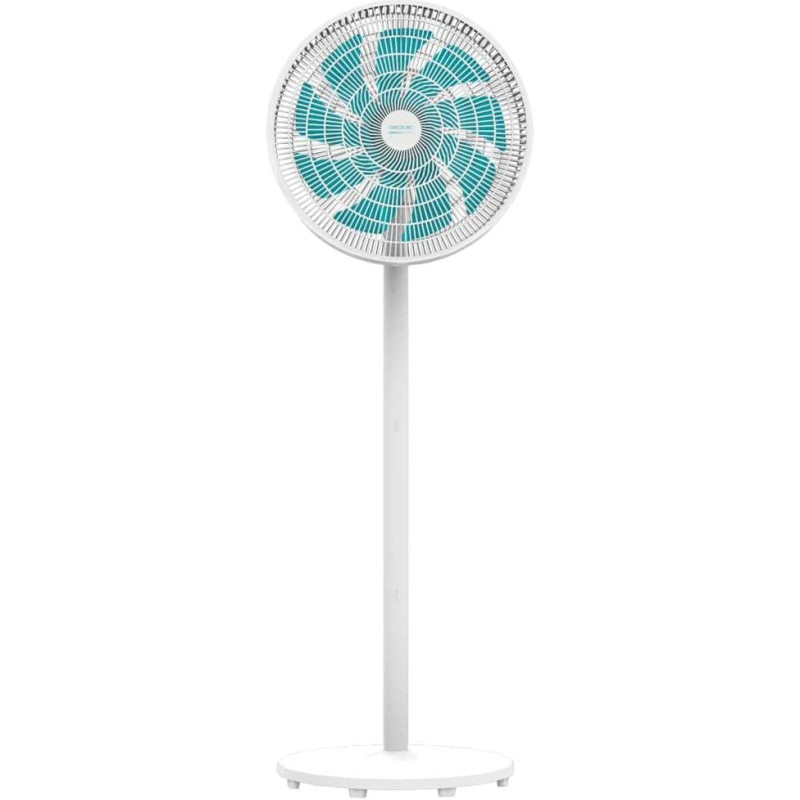 Cecotec Ventilateur sur Pied EnergySilence 550 3in1, Hauteur Réglable Jusqu'à 135 cm, Diamètre 30 cm, 60 W, 9 Pales et Oscillati
