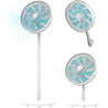 Cecotec Ventilateur sur Pied EnergySilence 550 3in1, Hauteur Réglable Jusqu'à 135 cm, Diamètre 30 cm, 60 W, 9 Pales et Oscillati