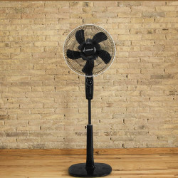 Cecotec Ventilateur sur pied EnergySilence 1020 Extreme Flow. 60 W, 10 pales superposées, Diamètre 40 cm, Moteur AC, ajustable e