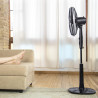 Cecotec Ventilateur sur pied EnergySilence 1020 Extreme Flow. 60 W, 10 pales superposées, Diamètre 40 cm, Moteur AC, ajustable e