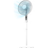 Cecotec - ventilateur sur pied energysilence 515 maxflow blanc - 45 w, diamètre 30 cm, 5 pales, 3 vitesses, minuterie jusqu’à 1 