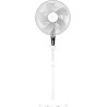 Cecotec - ventilateur sur pied energysilence 515 maxflow blanc - 45 w, diamètre 30 cm, 5 pales, 3 vitesses, minuterie jusqu’à 1 