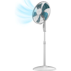 Cecotec Ventilateur sur Pied EnergySilence 515 WindLite Pro. 56 W, Diamètre 16" (40 cm), 3 Vitesses, Oscillation Automatique, Ha