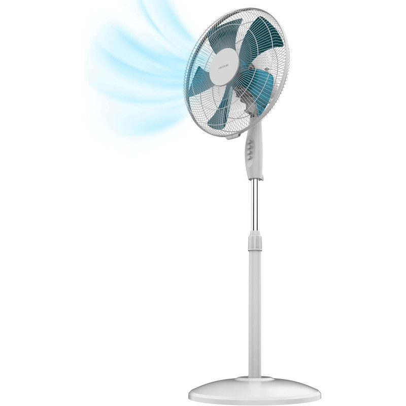 Cecotec Ventilateur sur Pied EnergySilence 515 WindLite Pro. 56 W, Diamètre 16" (40 cm), 3 Vitesses, Oscillation Automatique, Ha