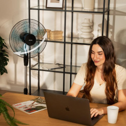 Cecotec Ventilateur sur Pied EnergySilence 515 WindLite Pro. 56 W, Diamètre 16" (40 cm), 3 Vitesses, Oscillation Automatique, Ha