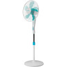 Cecotec ventilateur sur pied avec télécommande et minuterie EnergySilence 530 Power Connected, blanc. 50 W, 5 pales de 40 cm, 3 