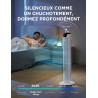Midea Blanc Ventilateurs colonne avec Télécommande, Oscillation Silencieuse, Ventilateur Puissant, Affichage LED, 3 Modes, Minut