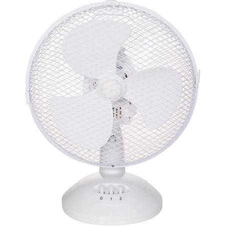 Russell Hobbs Rhpdf0921 Ventilateur De Bureau Portable 22.9 Cm, 2 Vitesses, Oscillation Grand Angle, Fonctionnement Silencieux, 