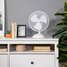 Russell Hobbs Rhpdf0921 Ventilateur De Bureau Portable 22.9 Cm, 2 Vitesses, Oscillation Grand Angle, Fonctionnement Silencieux, 