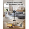 DREO Ventilateur sur Pied Silencieux pour Chambre [Amélioré], Flux d’Air 27m, 20dB, Oscillation 90°, Moteur DC, 8 Vitesses, 3 Mo