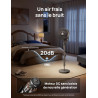 DREO Ventilateur sur Pied Silencieux pour Chambre [Amélioré], Flux d’Air 27m, 20dB, Oscillation 90°, Moteur DC, 8 Vitesses, 3 Mo