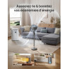 DREO Ventilateur sur Pied Silencieux pour Chambre [Amélioré], Flux d’Air 27m, 20dB, Oscillation 90°, Moteur DC, 8 Vitesses, 3 Mo