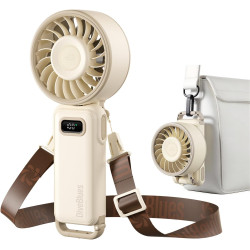 Divebleus mini ventilateur portable turbo,100 vitesses à flux d’air puissant 7,4 m/s, petit ventilateur de poche pliable 4-en-1 