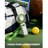 Divebleus mini ventilateur portable turbo,100 vitesses à flux d’air puissant 7,4 m/s, petit ventilateur de poche pliable 4-en-1 