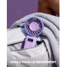 Divebleus mini ventilateur portable turbo,100 vitesses à flux d’air puissant 7,4 m/s, petit ventilateur de poche pliable 4-en-1 