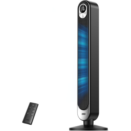 Dreo Ventilateur Colonne Silencieux, Puissant Vitesse 8,53 m/s, Ventilateurs Tour de 106cm avec Télécommande, 9 Vitesses, 4 Mode