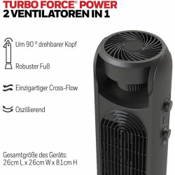 Honeywell AIDC HYF500E4 Ventilateur colonne 58 W (Ø x H) 30 cm x 80 cm noir