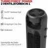 Honeywell AIDC HYF500E4 Ventilateur colonne 58 W (Ø x H) 30 cm x 80 cm noir