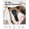 Divebleus - ventilateur portable compact et élégant avec batterie - usage main, bureau, cou ou pliable - ventilation jusqu'à 12 