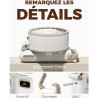 Divebleus - ventilateur portable compact et élégant avec batterie - usage main, bureau, cou ou pliable - ventilation jusqu'à 12 