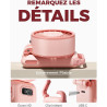 Divebleus - ventilateur portable compact et élégant avec batterie - usage main, bureau, cou ou pliable - ventilation jusqu'à 12 