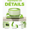 Divebleus - ventilateur portable compact et élégant avec batterie - usage main, bureau, cou ou pliable - ventilation jusqu'à 12 