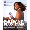 Divebleus - ventilateur portable compact et élégant avec batterie - usage main, bureau, cou ou pliable - ventilation jusqu'à 12 