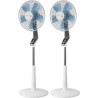 Rowenta Turbo Silence Ventilateur pied 40 cm, Puissant, Flux d’air 72 m3/min, 45 dB(A), Oscillation automatique, Orientation rég