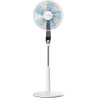Rowenta Turbo Silence Ventilateur pied 40 cm, Puissant, Flux d’air 72 m3/min, 45 dB(A), Oscillation automatique, Orientation rég