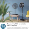 Philips Ventilateur sur pied Série 3000. Puissant et ultra-silencieux. Technologie SilentWings. 19 dB. Ventilateur de Table/sur 