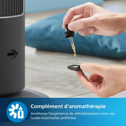 Philips Ventilateur Série 5000, Tour Oscillante 105 cm, Télécommande, Minuterie, 3 Vitesses et Modes, 40 W, Flux d'air puissant 