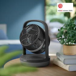Philips Ventilateur de Table Oscillant Série 3000. Puissant & Silencieux Technologie SilentWings. 23dB. Circulation de l'air. Ré