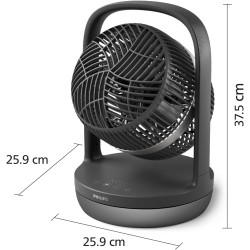 Philips Ventilateur de Table Oscillant Série 3000. Puissant & Silencieux Technologie SilentWings. 23dB. Circulation de l'air. Ré