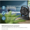 Philips Ventilateur de Table Oscillant Série 3000. Puissant & Silencieux Technologie SilentWings. 23dB. Circulation de l'air. Ré
