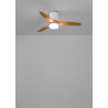 CREATE / WINDCALM S/Ventilateur de plafond ABS avec lumière blanc, pales effet bois clair et télécommande / 40W, Silencieux, Ø11