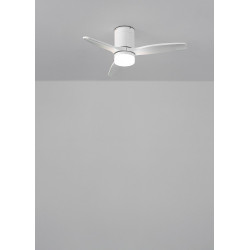 CREATE / WINDCALM S/Ventilateur de plafond ABS avec lumière blanc et télécommande / 40W, Silencieux, Ø112 cm, 6 vitesses, 3 temp