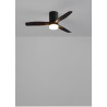 CREATE / WINDCALM S/Ventilateur de plafond ABS avec lumière noir et télécommande / 40W, Minuterie, Ø112 cm, 6 vitesses, 3 tempér