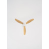 CREATE WINDCALM S Ventilateur de plafond ABS avec lumière, pales noires effet bois clair avec Wifi et télécommande, 40 W, silenc
