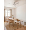 CREATE WINDCALM S Ventilateur de plafond ABS blanc avec Wi-Fi et télécommande, 40 W, silencieux, Ø112 cm, 6 vitesses, minuteur, 