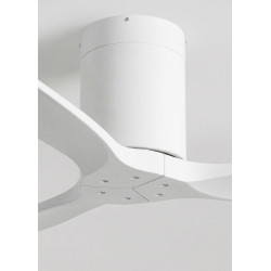 CREATE WINDCALM S Ventilateur de plafond ABS blanc avec Wi-Fi et télécommande, 40 W, silencieux, Ø112 cm, 6 vitesses, minuteur, 