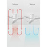 CREATE / WINDCALM S/Ventilateur de plafond ABS avec lumière blanc avec Wifi et télécommande / 40W, Silencieux, Ø112 cm, 6 vitess