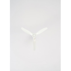 CREATE WINDCALM S Ventilateur de plafond ABS blanc avec contrôleur et télécommande, 40 W, silencieux, Ø112 cm, 6 vitesses, minut