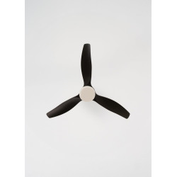 CREATE / WINDCALM S/Ventilateur de plafond ABS avec lumière noir avec contrôleur et télécommande / 40W, Silencieux, Ø112 cm, 6 v